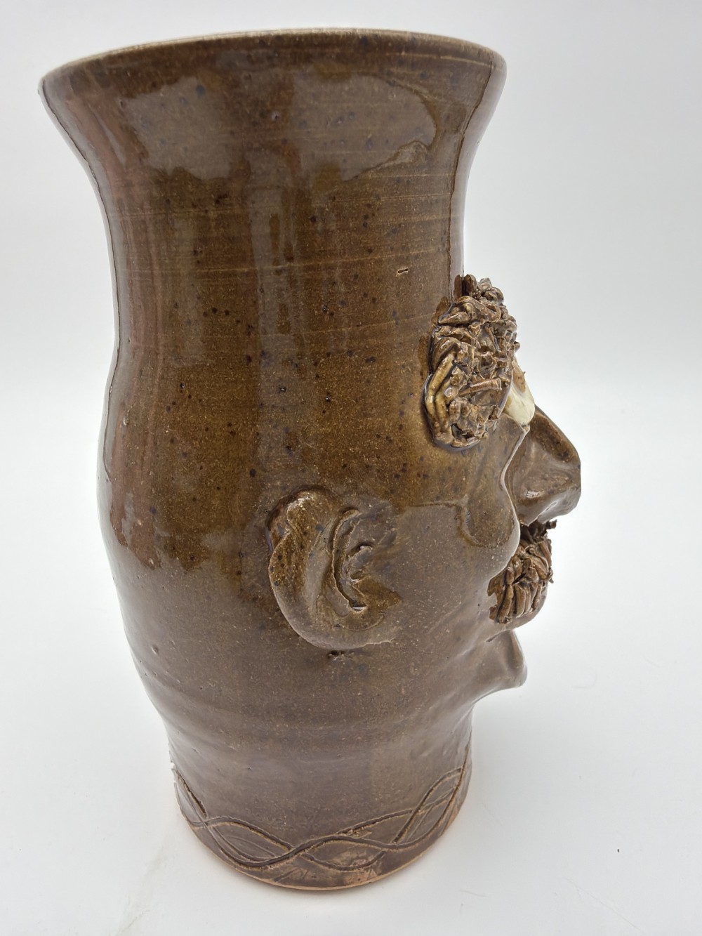 2003 Crystal King Seagrove Face Jug