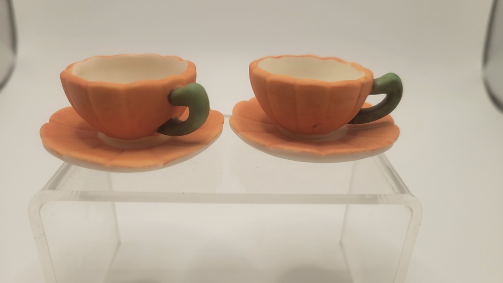 Miniature Ceramic Pumpkin Tea Set – 5 Piece