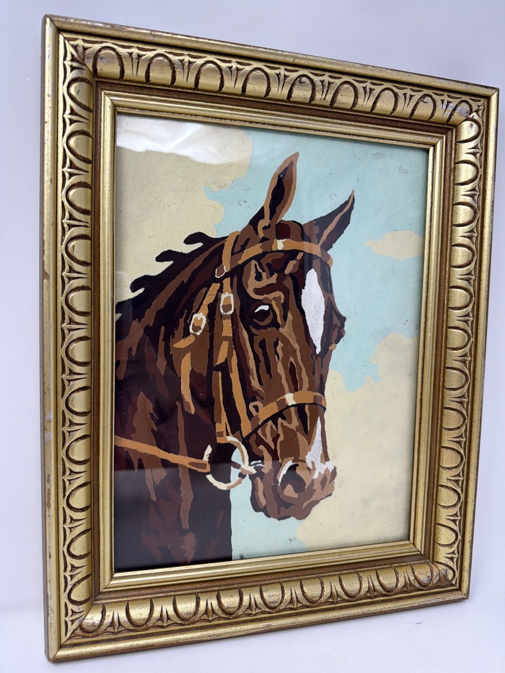 Vintage Framed Horse Portrait