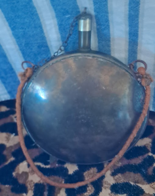 19th Century Moroccan Brass Gun Powder Flask