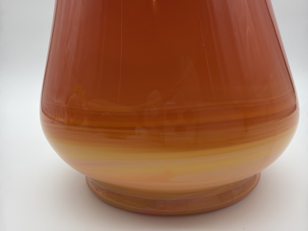L.E. Smith Smoothie Bittersweet Slag Swung Vase