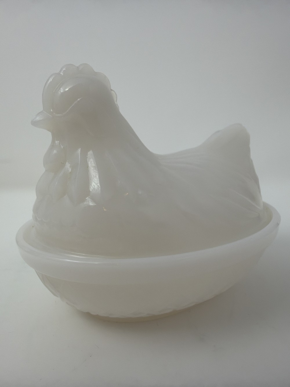 Vtg Hazel Atlas Milk Glass HON