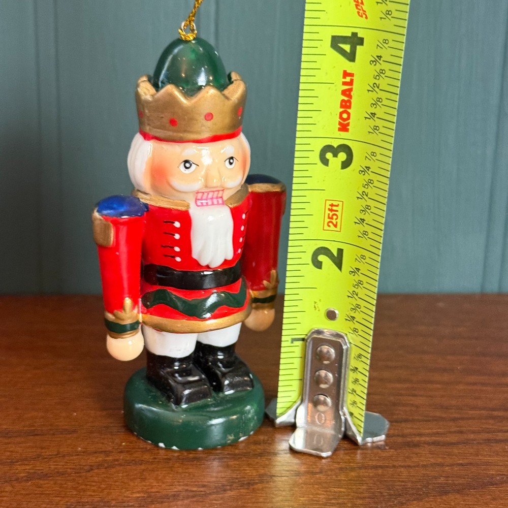 Ceramic Nutcracker King Christmas Ornament