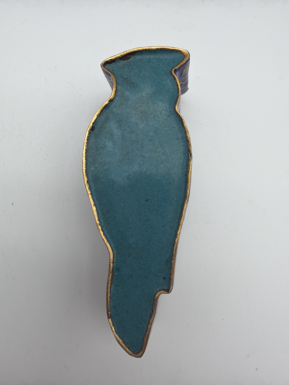Vintage Chinese Cloisonné Bird Trinket Box