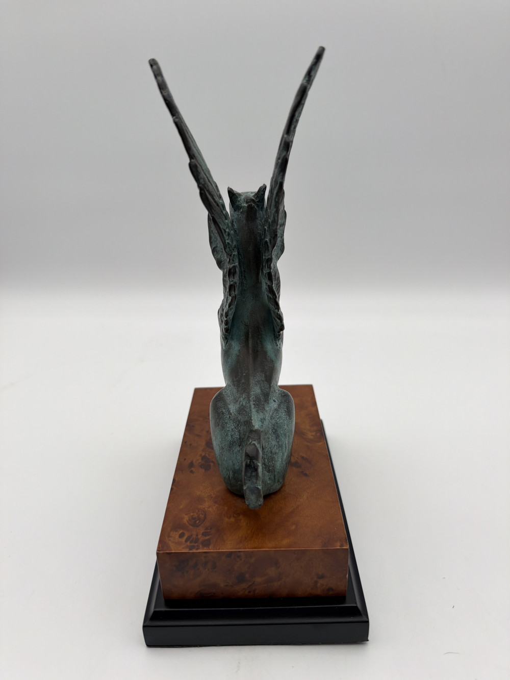 Verdigris Griffin on Pedestal Base