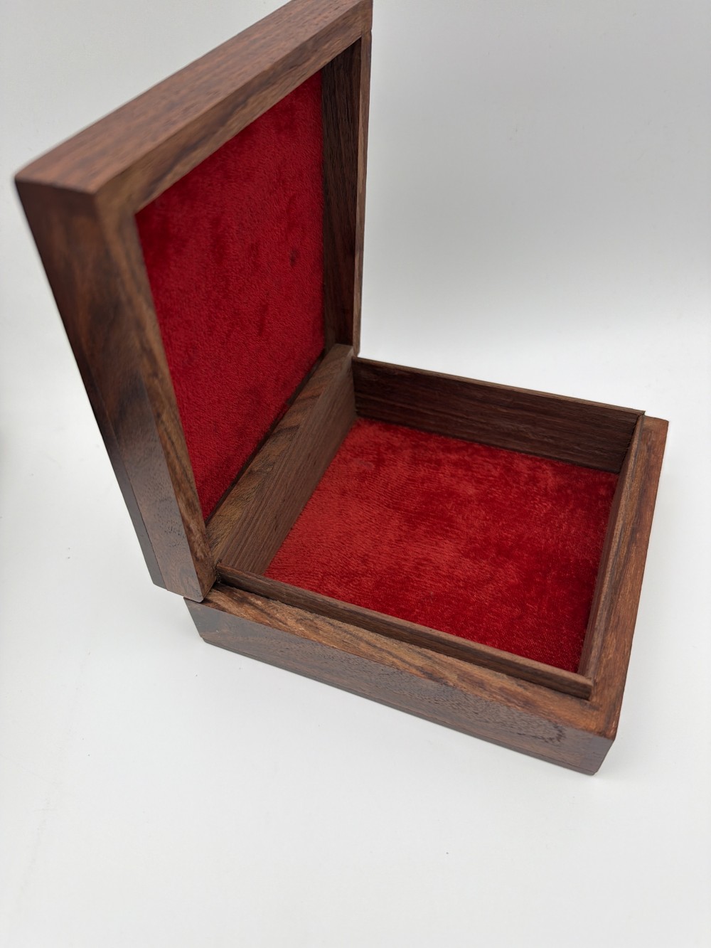 Vintage Wood & Brass Inlay Box