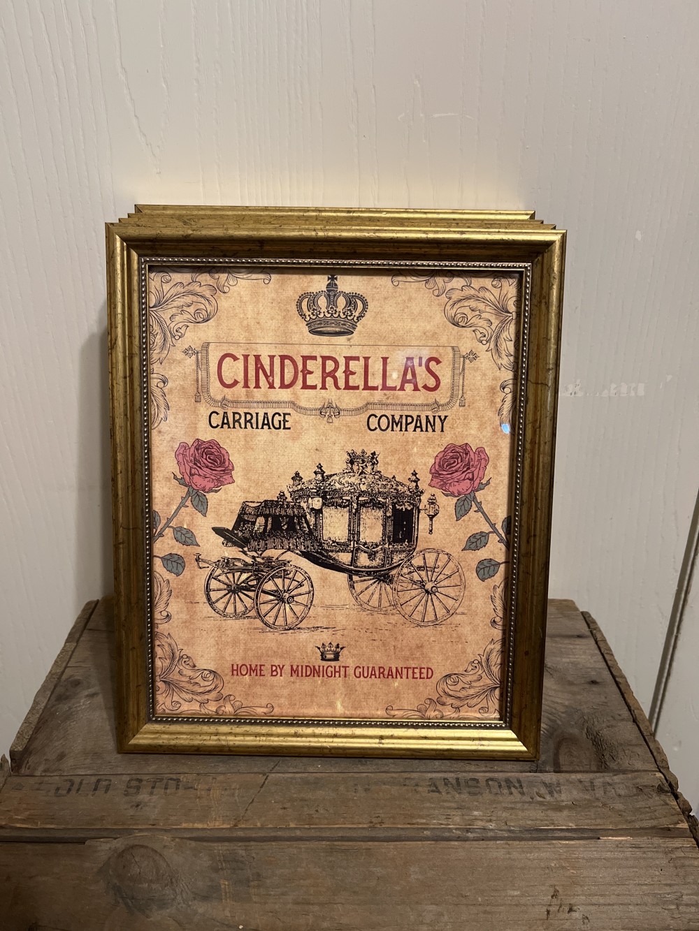 Princess-themed framed print