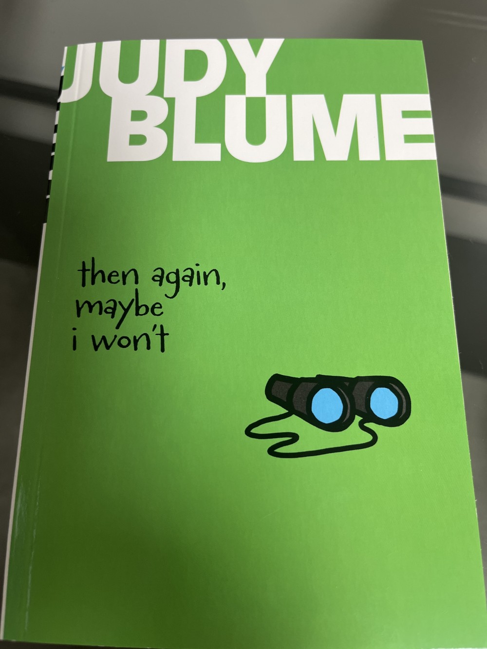 “The again, maybe I won’t” by Judy Blume paperback