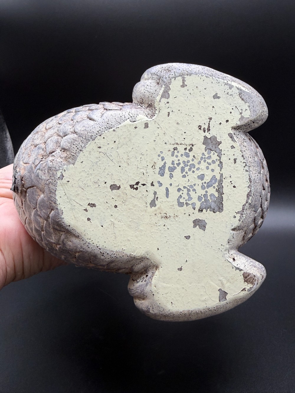 Stone Resin Koi Fish Spitter Pond Fountain Decor Decorative Statue