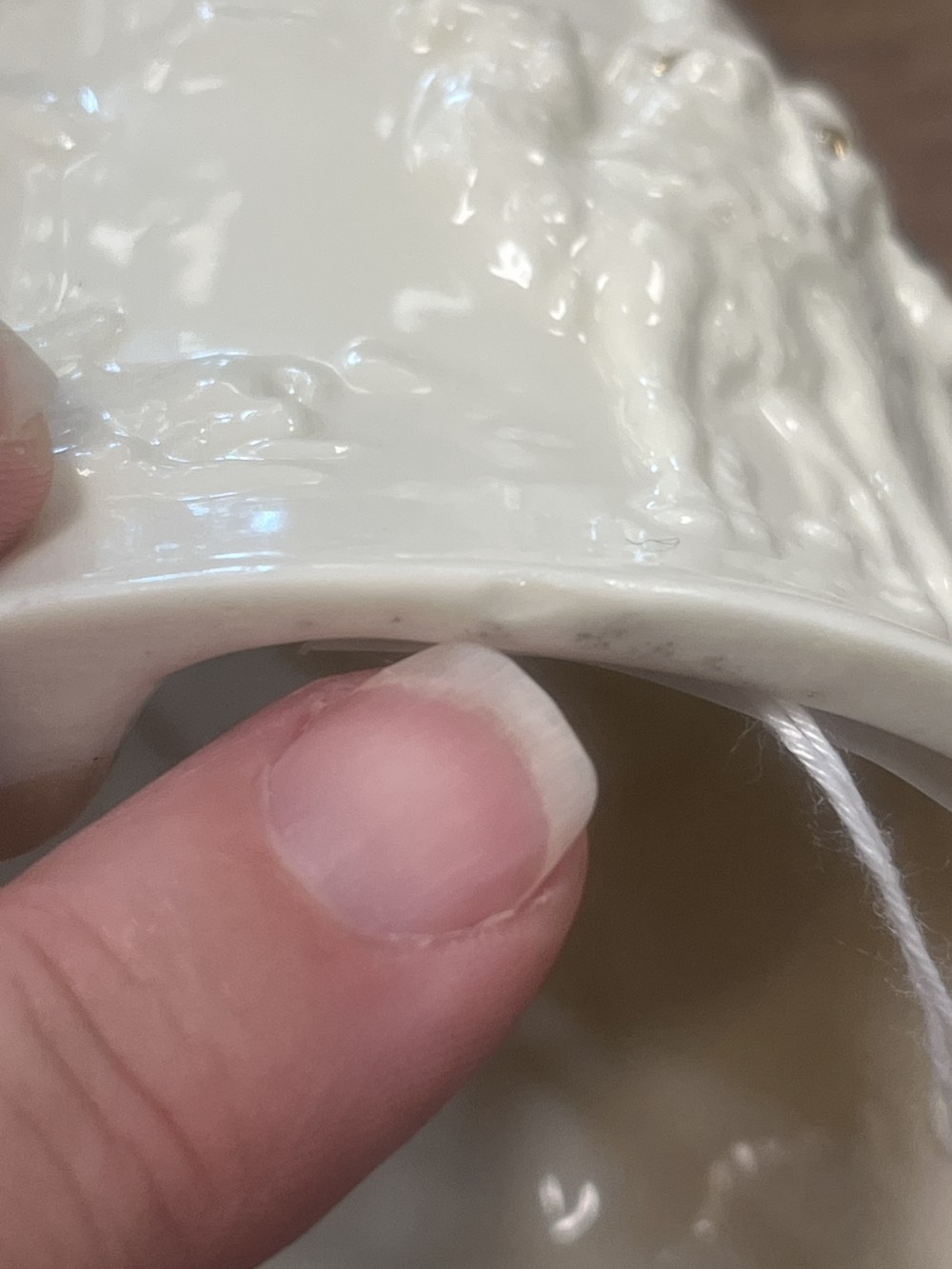 Porcelain Nativity Christmas bell