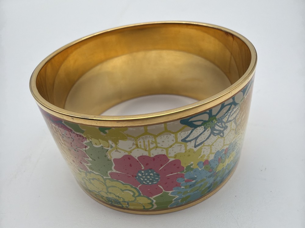 Lilly Pulitzer Floral Wide Bangle Bracelet