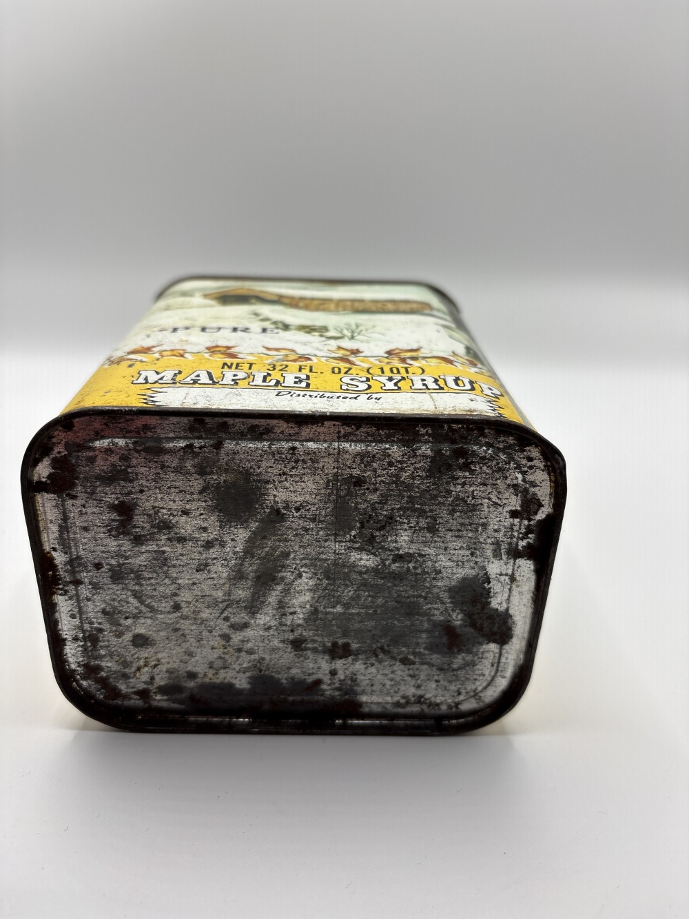 Vermont Maple Syrup 1 QT Metal Can Vintage As-is