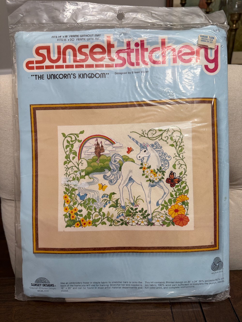 Unicorn's Kingdom Crewel Kit