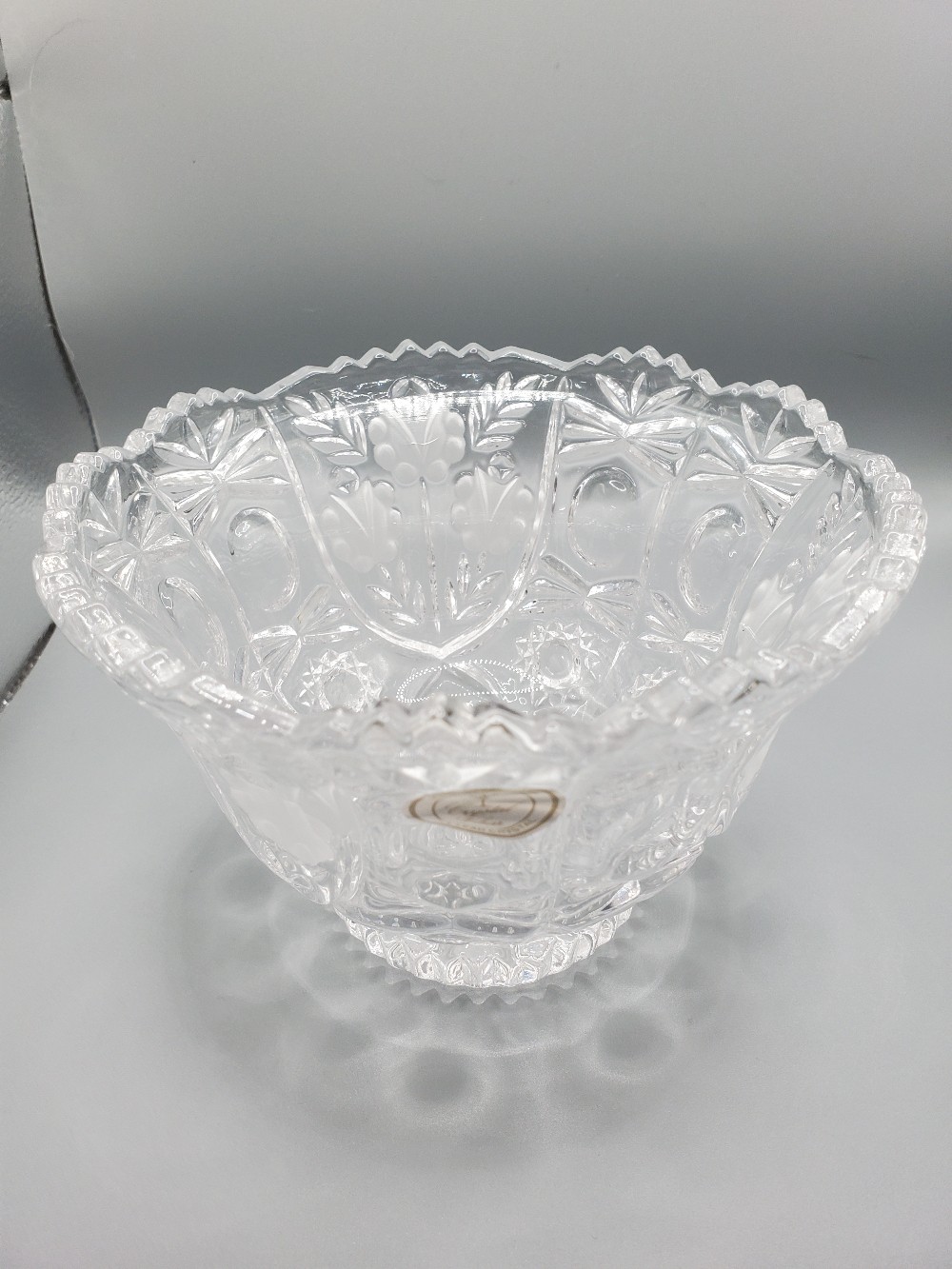 Annahutte 24 Lead Crystal Candy Dish Germany
