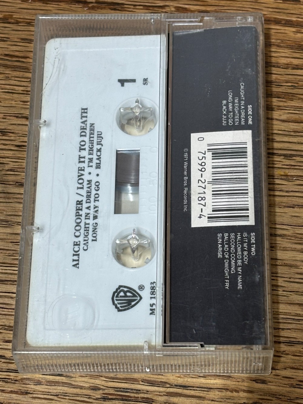 Cassette Tape Alice Cooper Love It to Death – Warner Bros. MS 1883