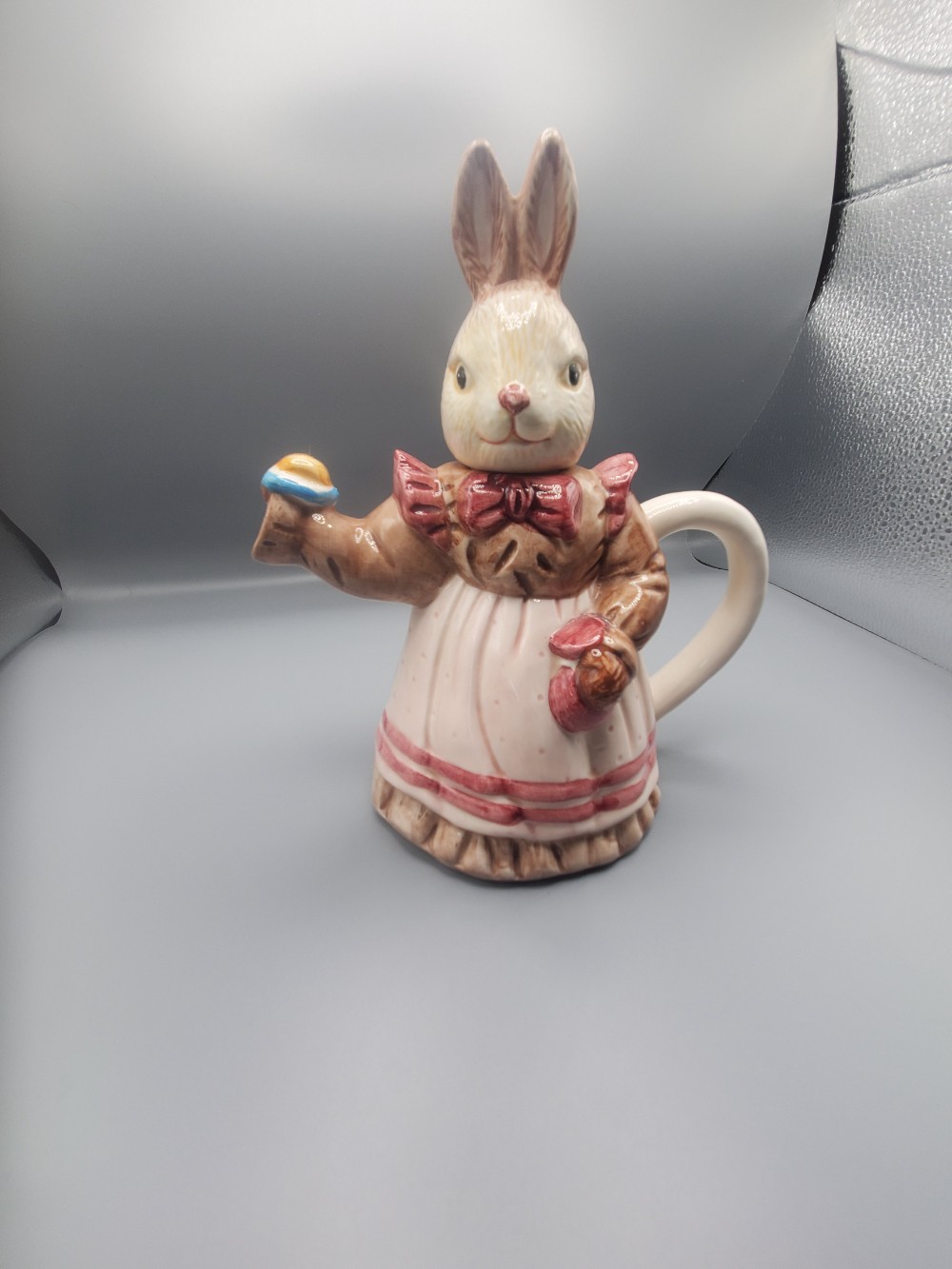 Vintage Albert Price Cozy Mama Ceramic Rabbit Teapot