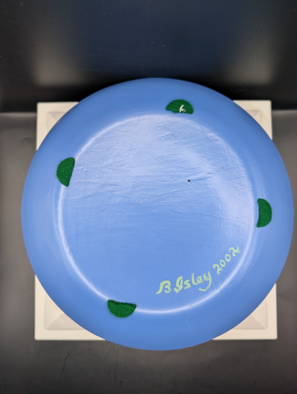 Vtg hand-painted South Carolina souvenir plate, signed by artist