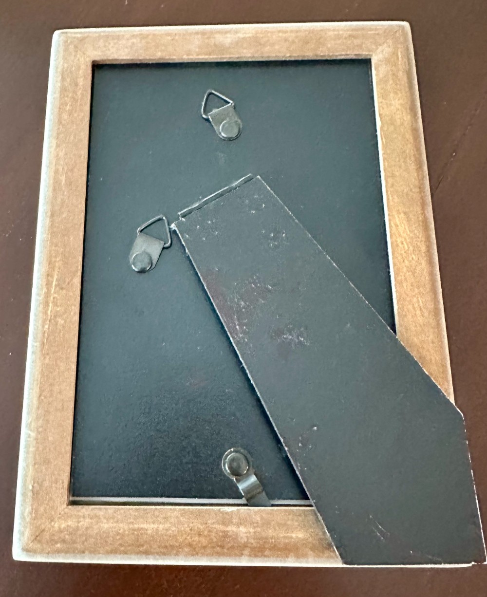 Vint Celestial Moon Print in Weathered Wood Frame. 7.5x5.5
