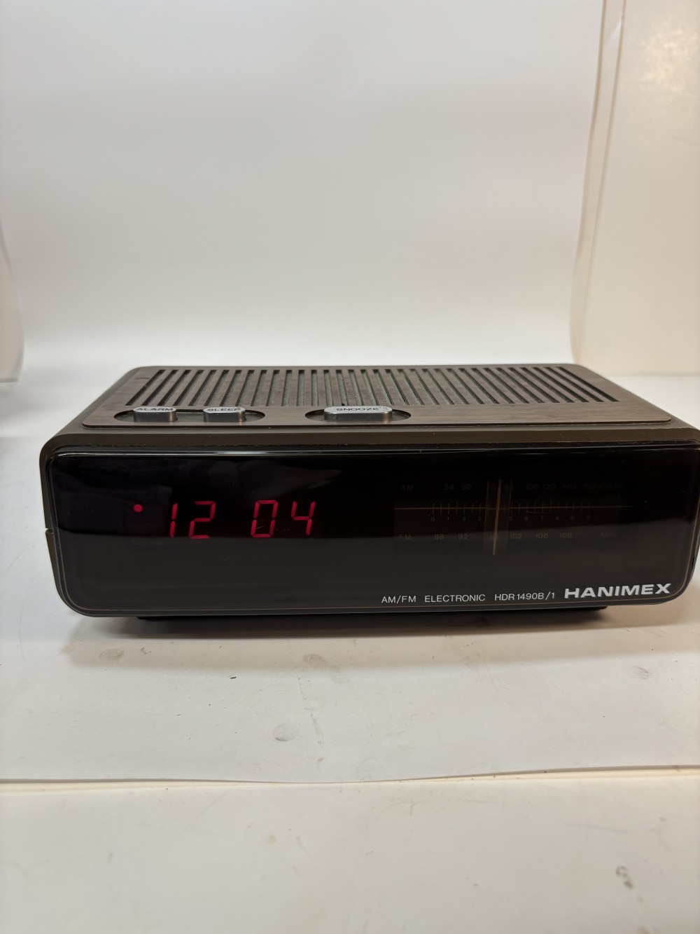 Rare 1980s Alarm Clock Radio Hanimex HDR 1490B AM/FM Digital Clock Radio TESTED