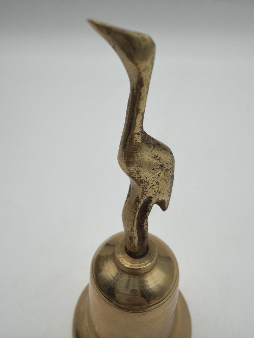 Vintage Brass Crane Bell