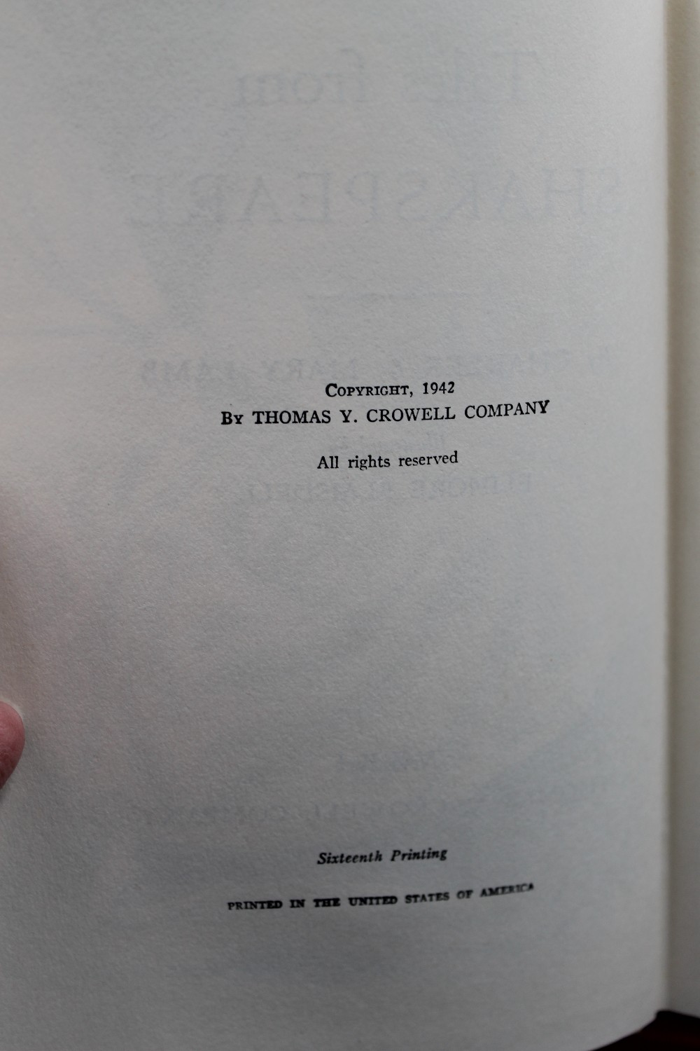 Hardcover vtg Tales From Shakespeare by Lamb