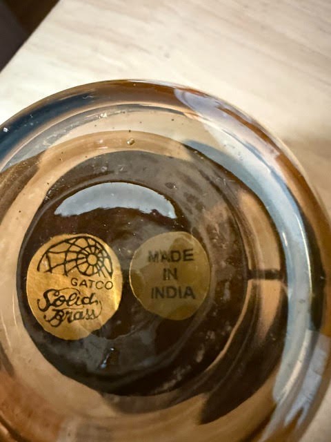 Solid Brass Gatco Co. Votives Glass Brass