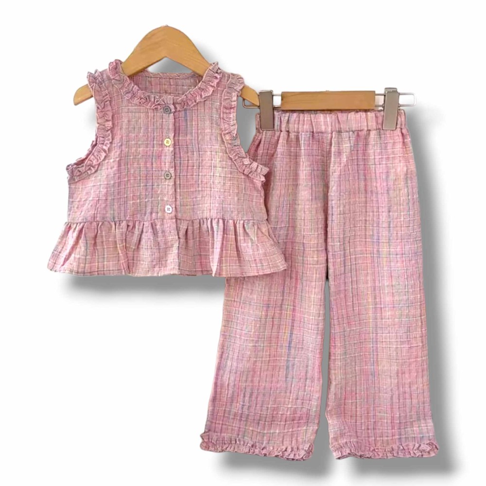 Boucle Linen Swing Top & Sailor Pant