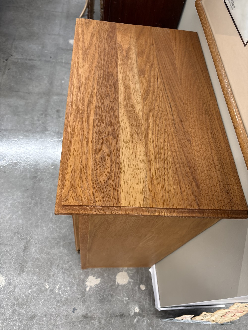 Cabinet with Copper Tone Wheat Panels