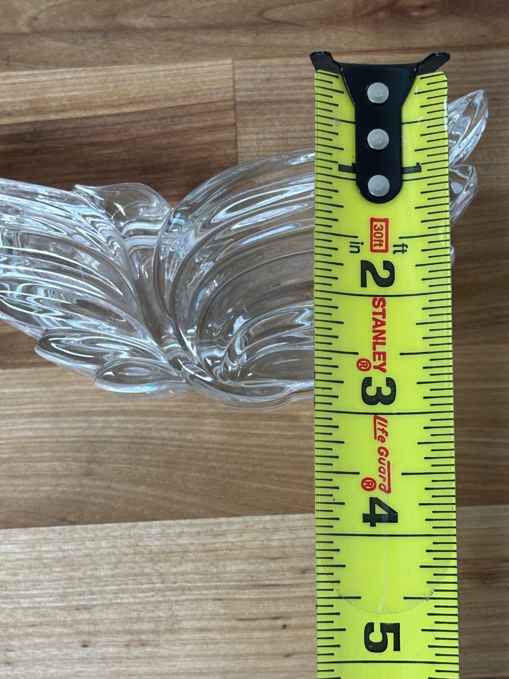 Crystal Hummingbird Trinket Box Clear Glass Bird Jewelry Box with Lid