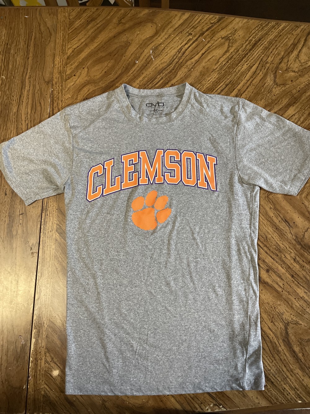 Clemson T shirt medium gray
