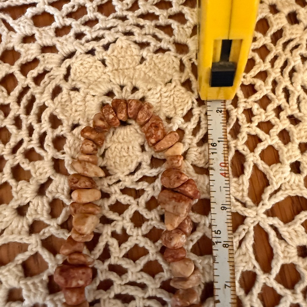 Long Picture Jasper Chip Necklace