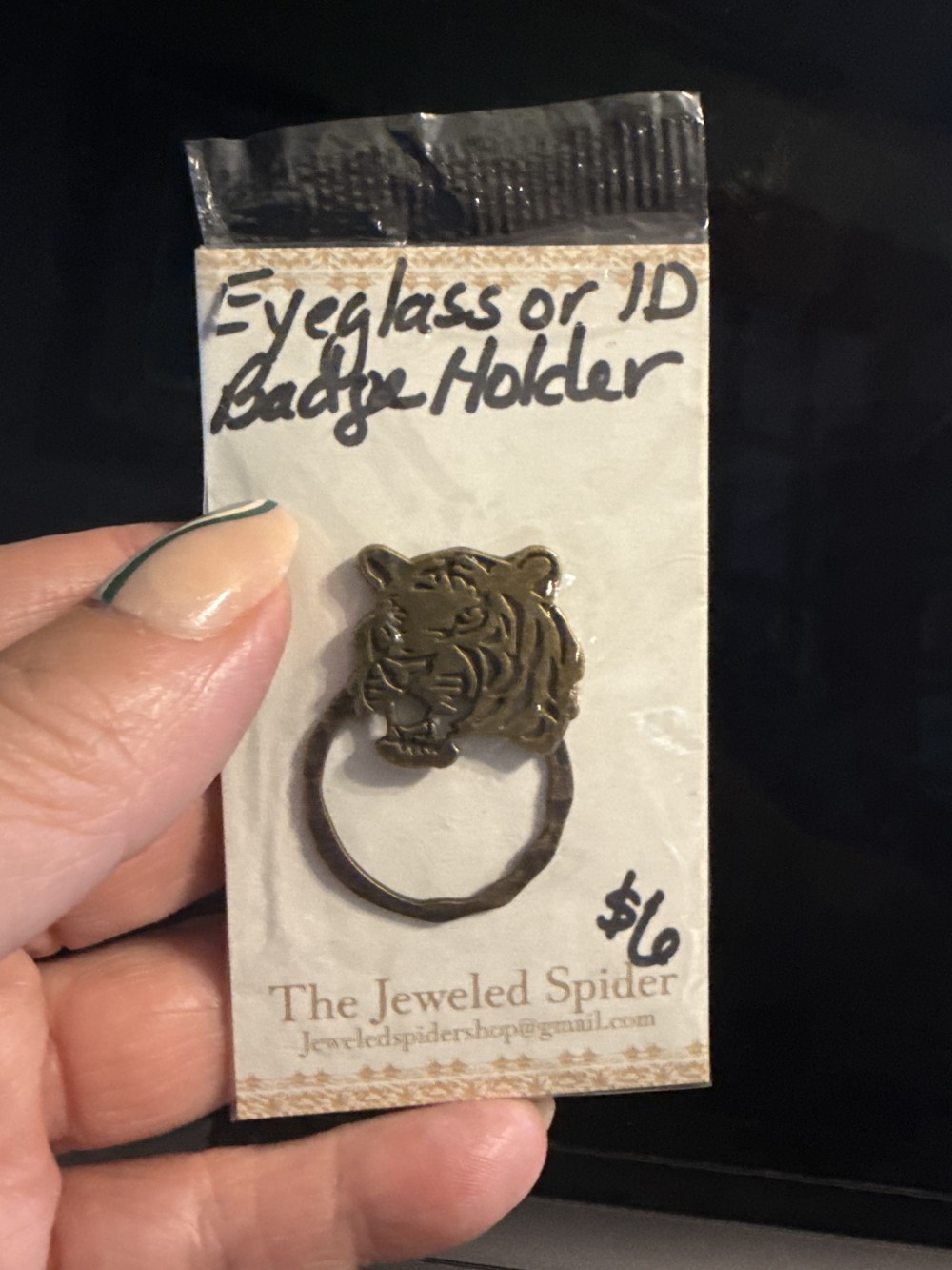 Eyeglass or ID Badge Holder - Clemson Tiger