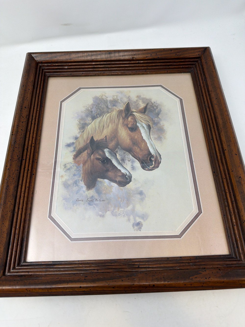 Vintage Framed Horse Print