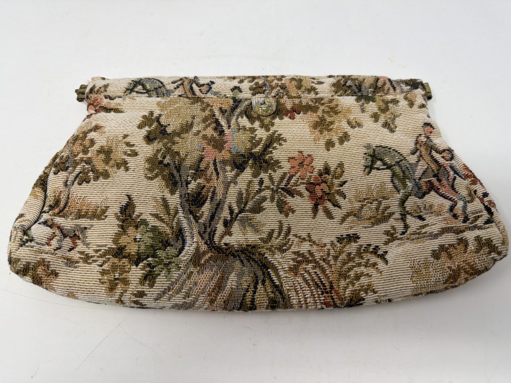 Vtg Tibor California Tapestry Handbag