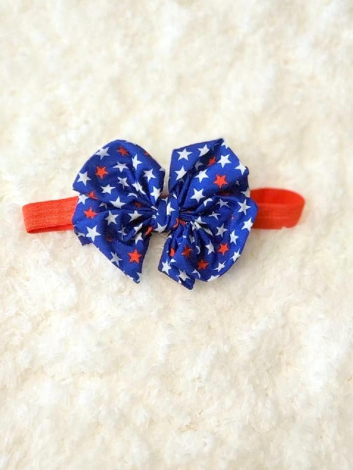 Patriotic RWB Stars Headband