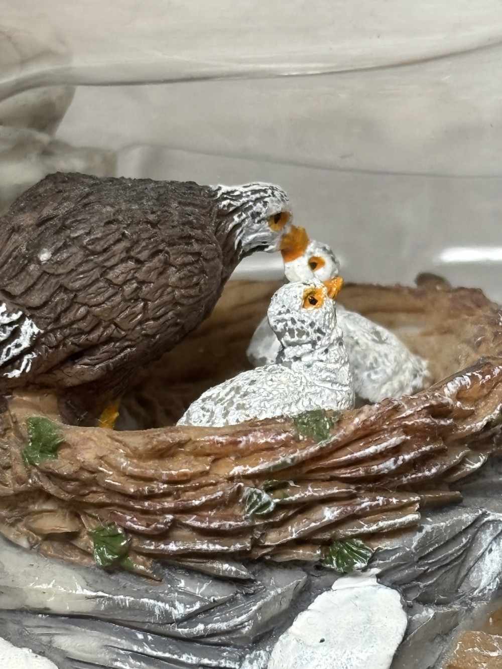 Carole Towne Eagles Feeding Lemax 33401 Christmas Village Bald Eagle Figurine 2003 Vintage