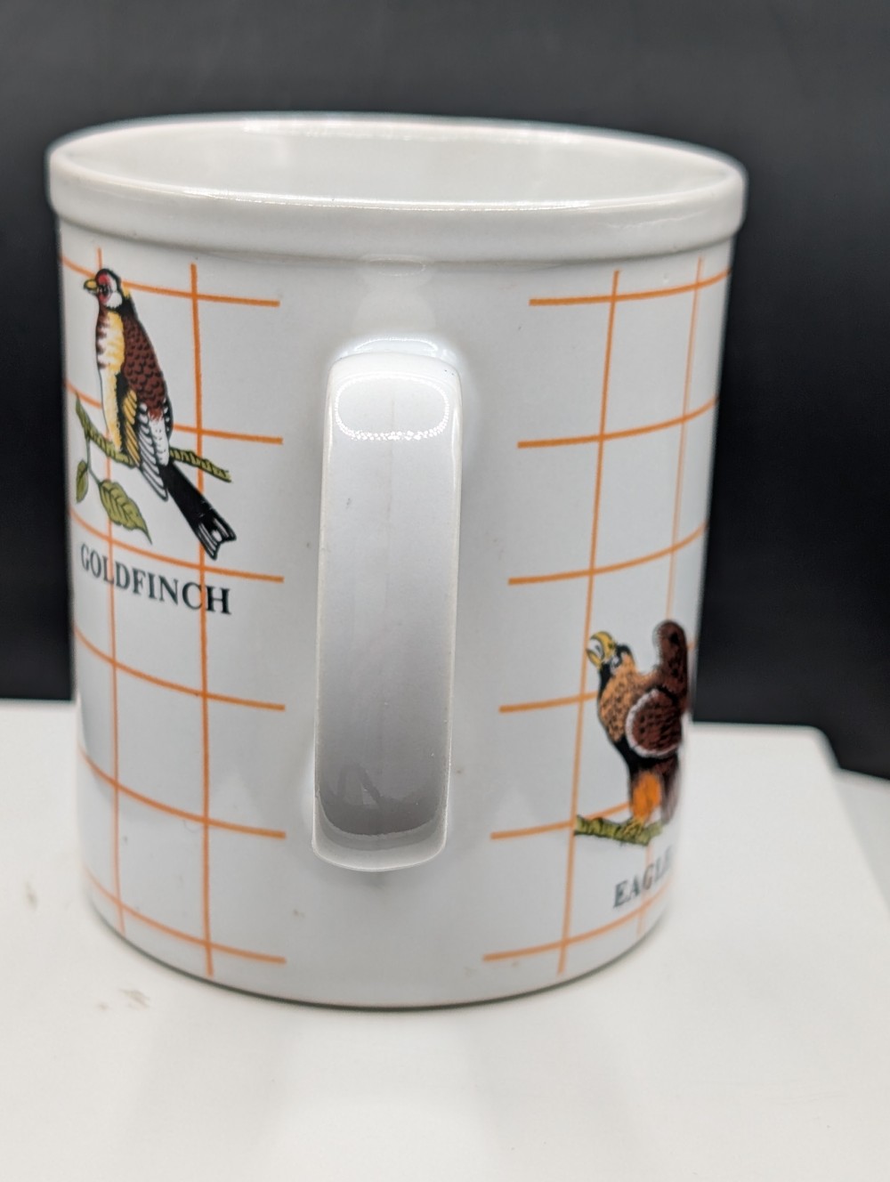 Japan bird mug, as-is