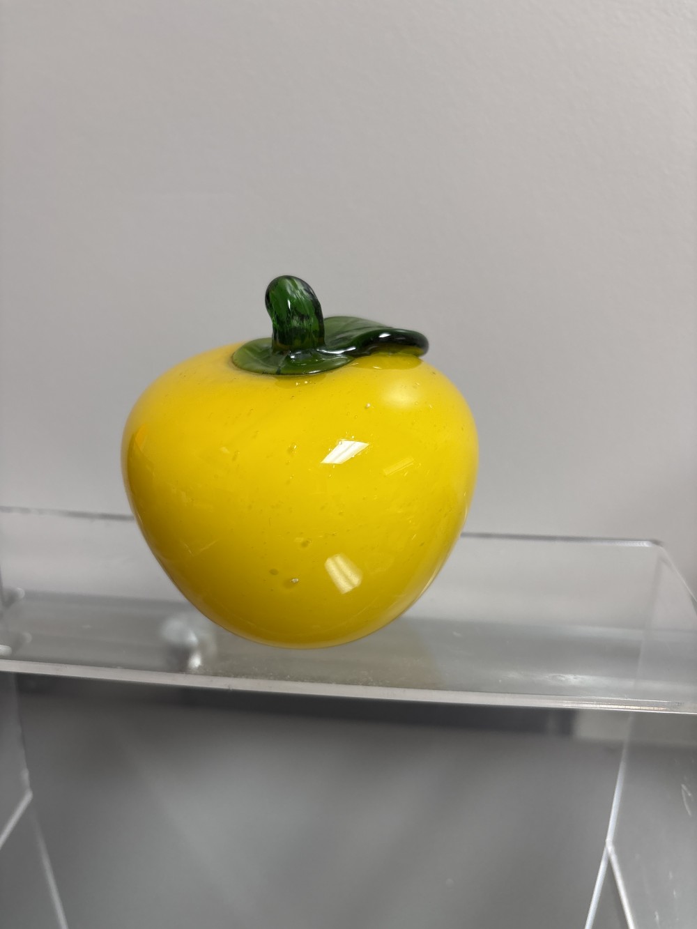 Glass Yellow Apple