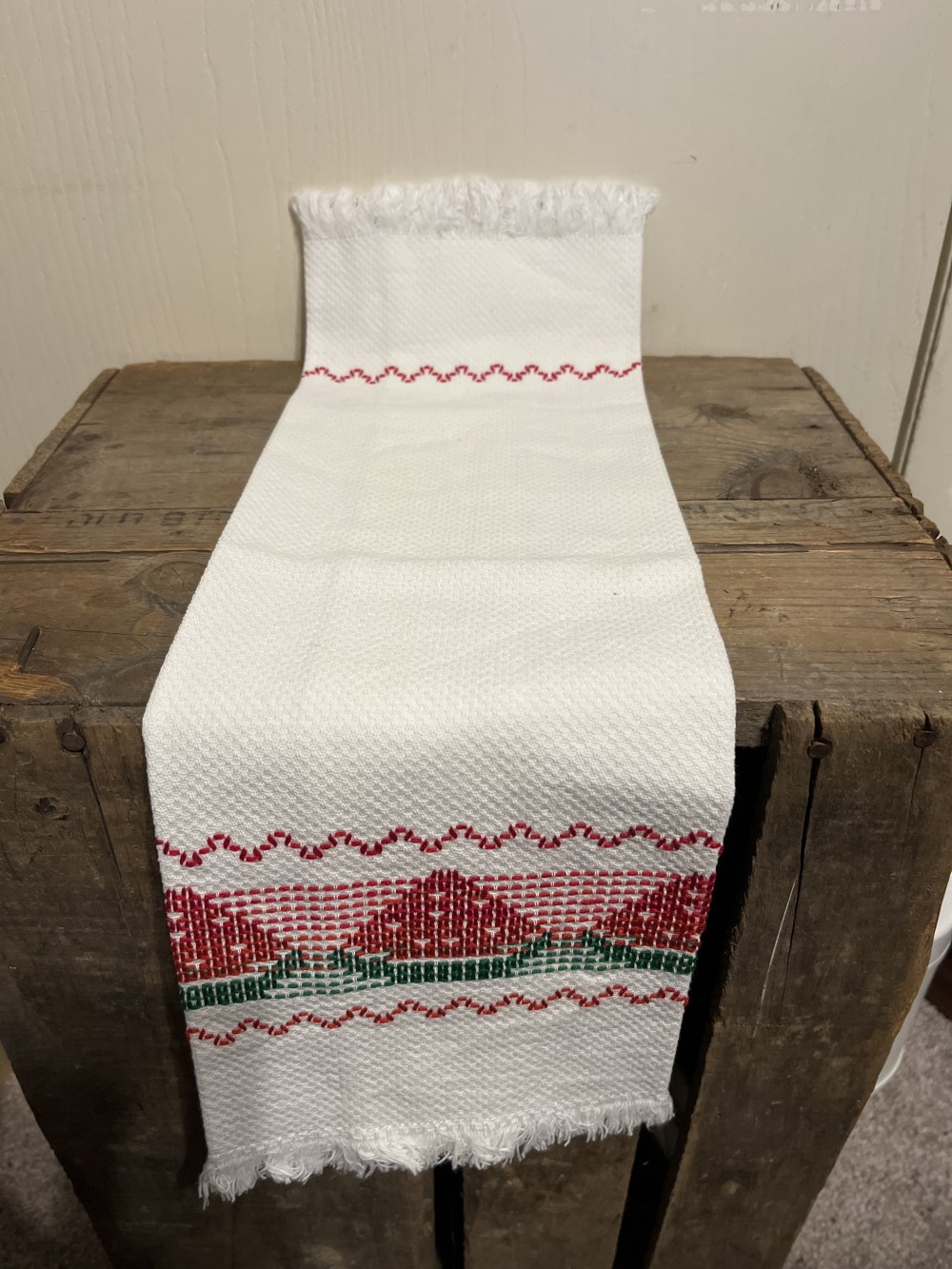 Embroidered Tea Towel - watermelons