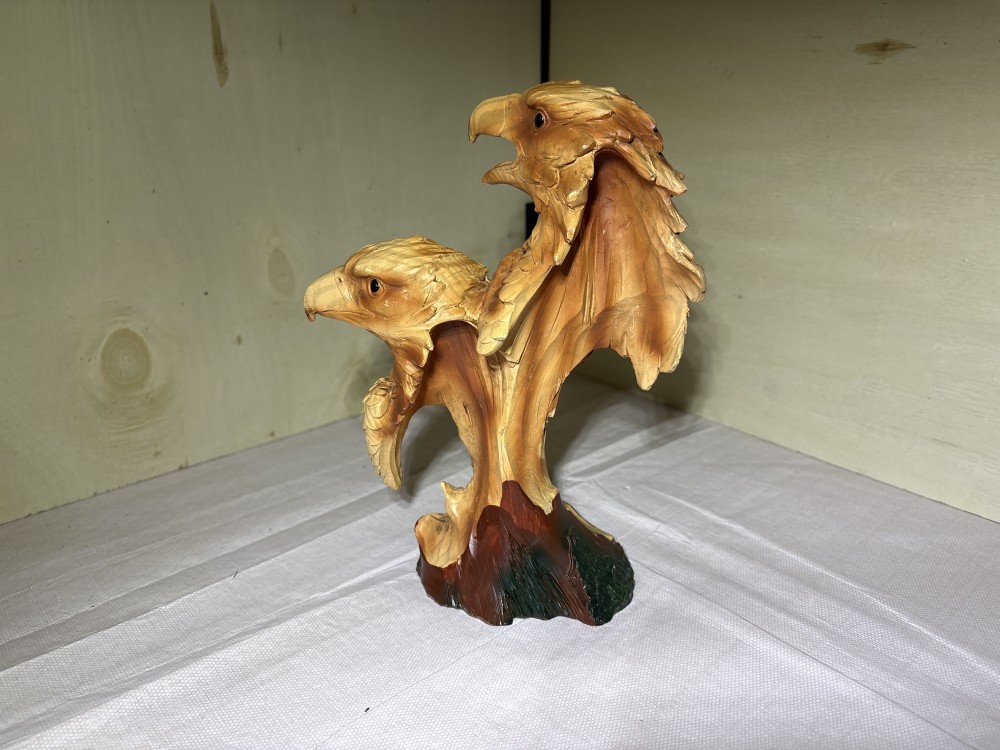 American Bald Eagle Head Resin Figurine - ~9