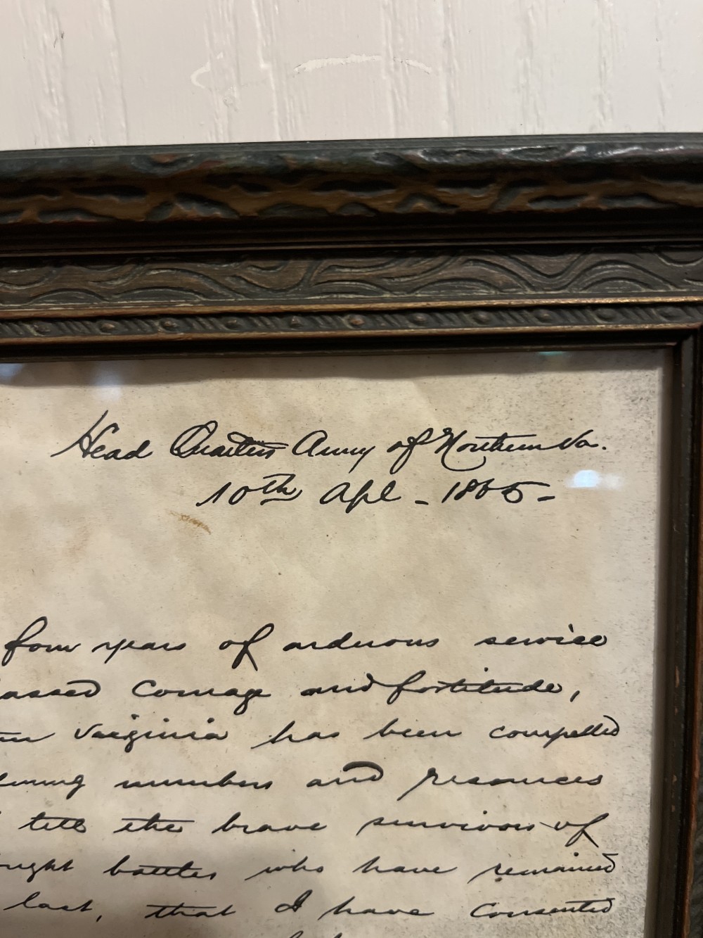 Vtg reproduction Robert E Lee letter