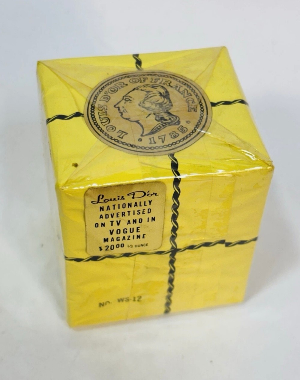 Perfume Louis D'Or Golden Louis 1/2 Oz Sealed Vintage Yellow Gift Box WS-12