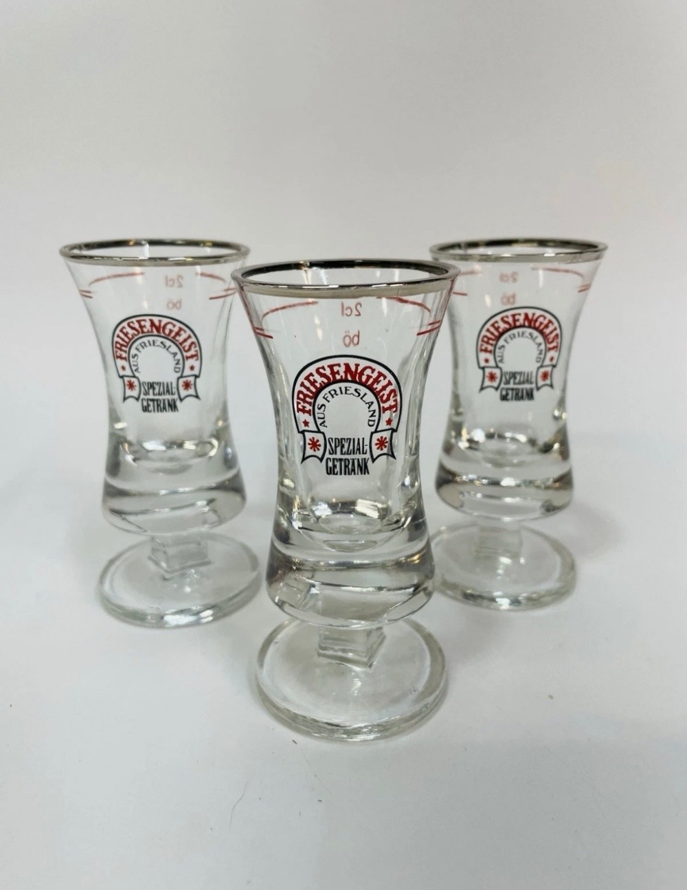 Shot Glasses Friesengeist Aus Friesland Spezial Getrank German Cordial Glasses Set of 3