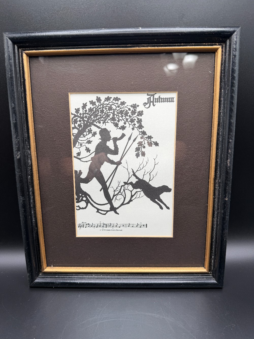 Limited Edition 1987 John Bennett The Seasons Silhouette Prints - Set of 4 (Grandson Provenance)