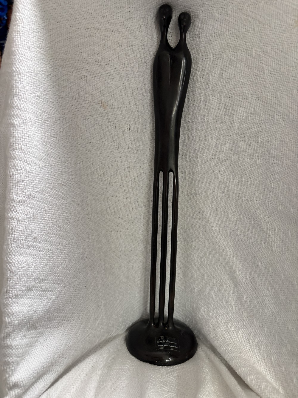 Vintage “Two Become One” Metal Sculpture