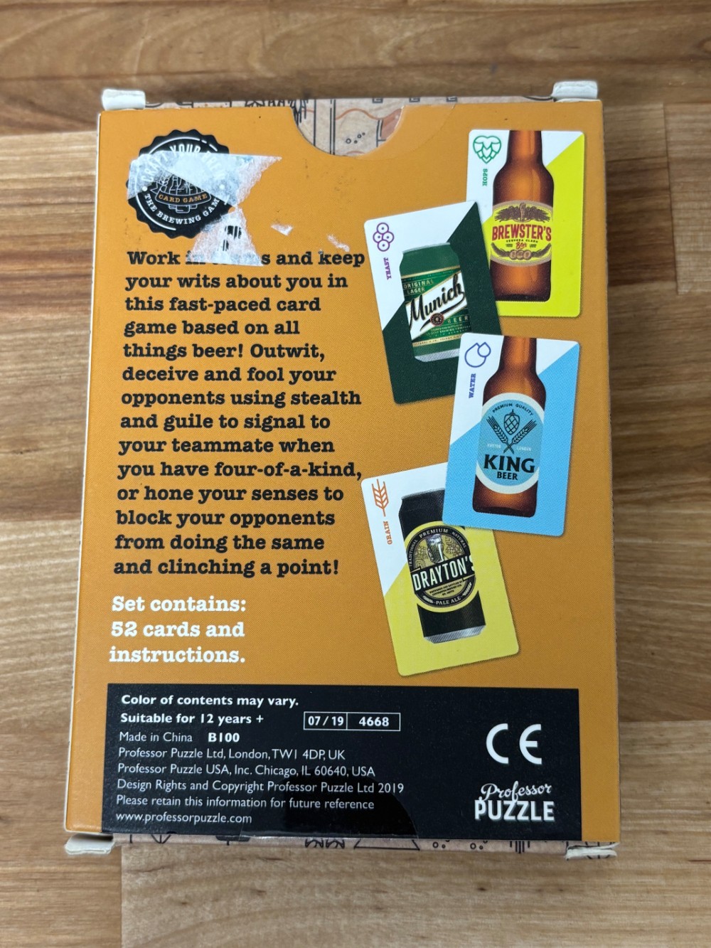 Craft Your Brew Beer Brewing Card Game Professor Puzzle 2019 New