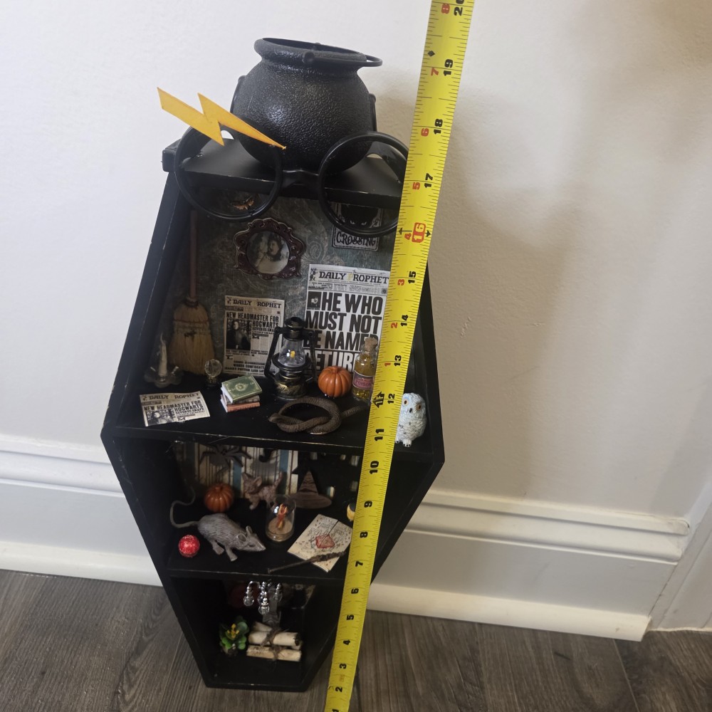 Handmade HP Inspired Trinket Shelf