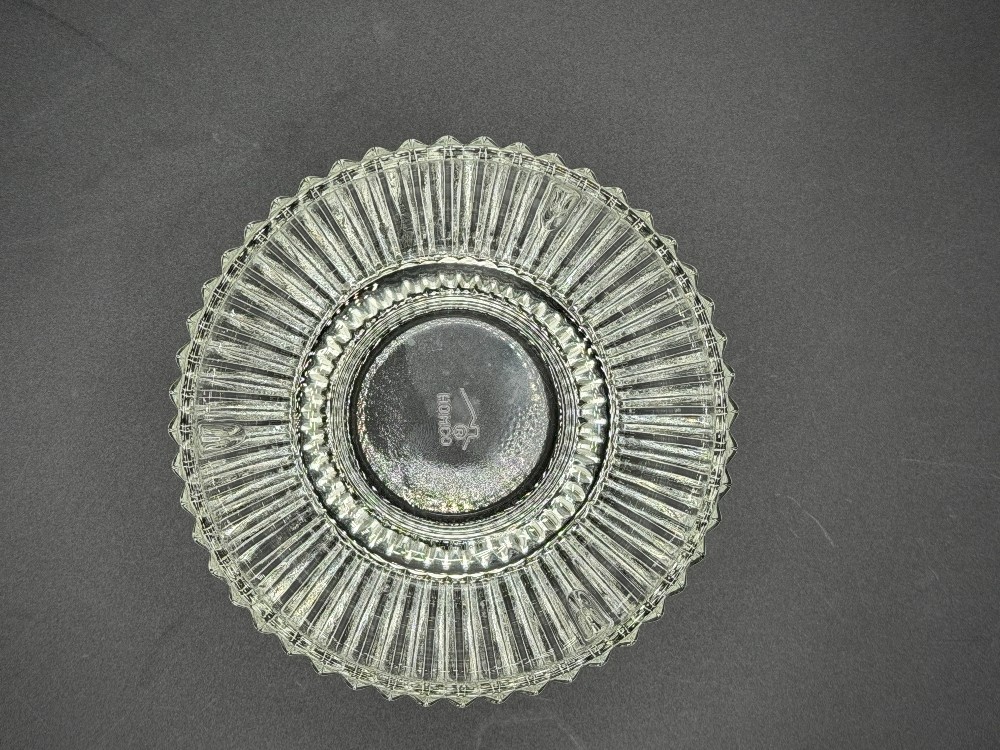 HOMCO Clear Ribbed Glass Fairy Lamp Replacement Base