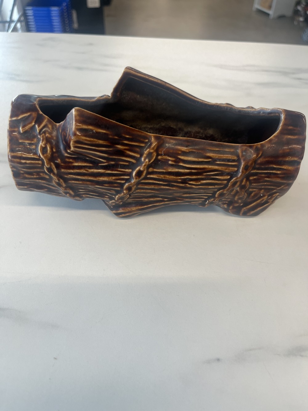 ‘53 McCoy pottery log planter