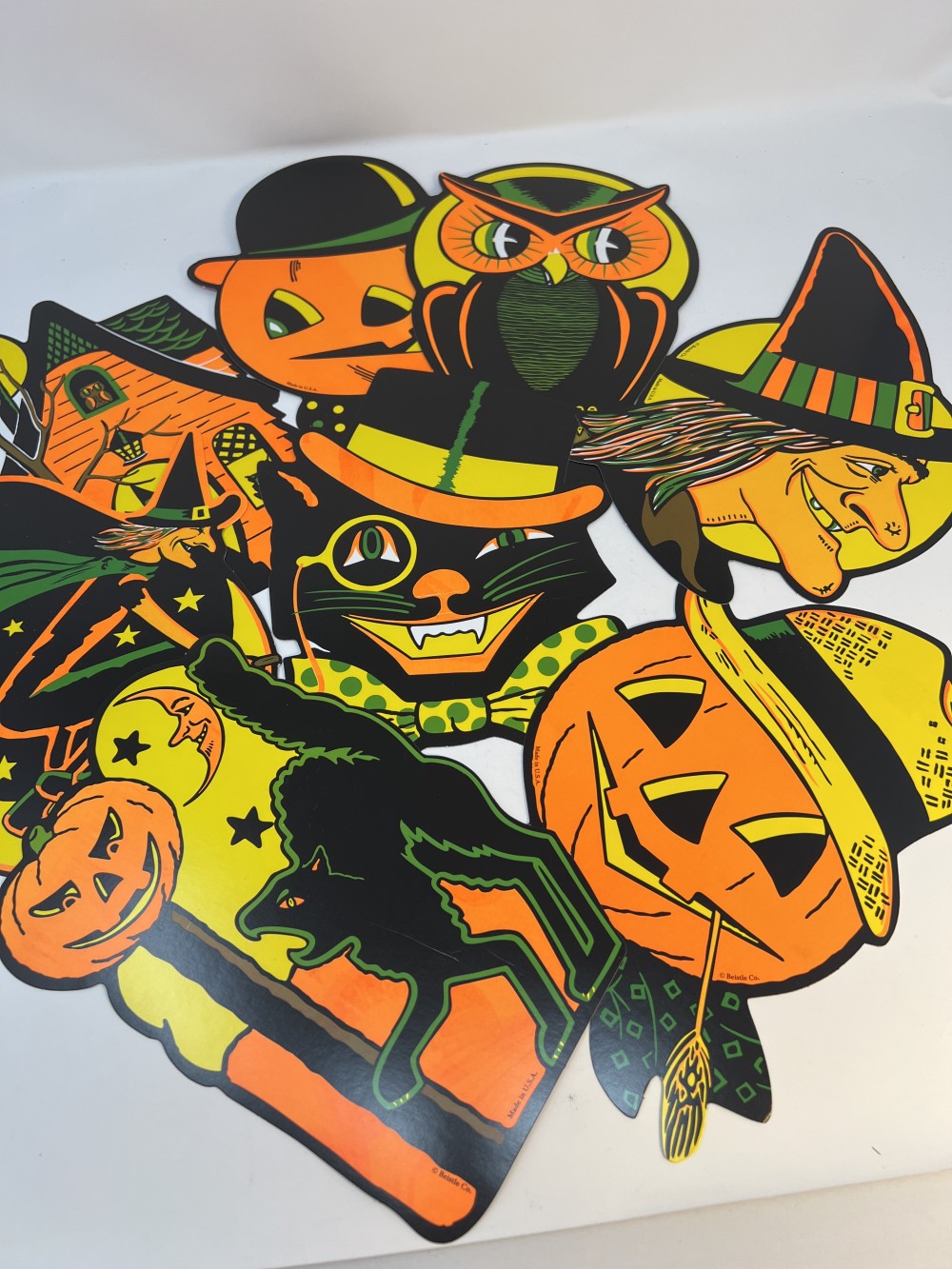 Various Beistle Halloween Cutouts Approx 8.5